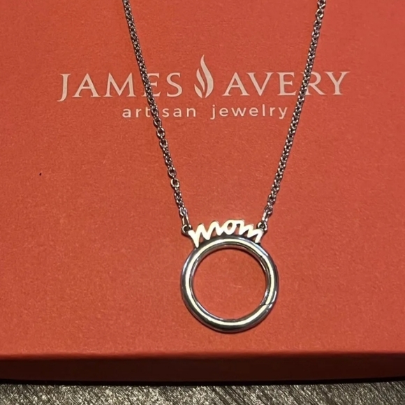 JAMES AVERY "Mom" Changeable Charm Necklace New 24 inches/ Great Gift 🎁 - Picture 1 of 5